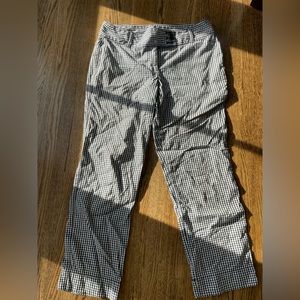 Checkered cropped pants